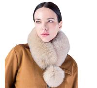 Zgehnao Bufanda de invierno para mujer, pañuelo de pelo suave para el cuello, bufanda elegante y cálida, caqui, 60*14