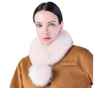 Zgehnao Bufanda de invierno para mujer, pañuelo de pelo suave para el cuello, bufanda elegante y cálida, rosa claro, 60*14