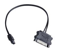 Zgehnao Cable adaptador de 15 pines a 6 pines, cable de alimentación a disco o línea de discos duros