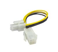 Zgehnao Cable de alimentación de 20 cm para placa base de 4 pines (macho a hembra)