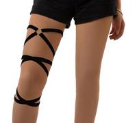 Zgehnao Cadena de muslo, cadena de muslo, para niña, joyería de pierna, festival, casa de estar, mariposa, cadena multicapa