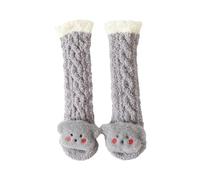 Zgehnao - Calcetines gruesos, calcetines de bebé de dibujos animados suaves y cálidos, calcetines largos de invierno, gruesos hasta la rodilla, para niños y niñas