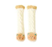 Zgehnao - Calcetines gruesos, calcetines de bebé de dibujos animados suaves y cálidos, calcetines largos de invierno, gruesos hasta la rodilla, para niños y niñas