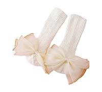 Zgehnao - Calcetines para bebé, 1 par de 0 a 2 años, calcetines de tubo para niñas, calcetines de algodón para recién nacidos, accesorios de ropa de bebé