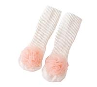 Zgehnao - Calcetines para bebé, 1 par de 0 a 2 años, calcetines de tubo para niñas, calcetines de algodón para recién nacidos, accesorios de ropa de bebé