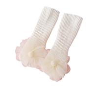 Zgehnao Calcetines para bebé, 1 par de calcetines para bebés de 0 a 2 años, calcetines de tubo para niñas, calcetines de algodón para recién nacidos, accesorios de ropa de bebé