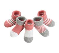 Zgehnao - Calcetines para bebé, 5 pares de calcetines cálidos de algodón grueso de rizo para recién nacidos