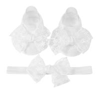 Zgehnao Calcetines para bebé, calcetines para niñas pequeñas con diadema, calcetines suaves y cómodos con gorro, calcetines antideslizantes para niña