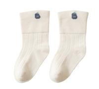 Zgehnao Calcetines para bebé, calcetines para recién nacidos, calcetines hasta la pantorrilla para primavera y calidez, calcetines sin huesos, puños sueltos en calcetines de tubo