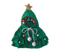 Zgehnao Capa de árbol de Navidad para perros pequeños, disfraz de boda, capa ajustable