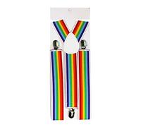 Zgehnao - Cinturón de correa para niños con clip de arco iris colorido a rayas para bebé para niños y niñas