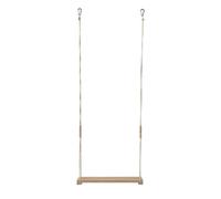 Zgehnao Columpio colgante de madera para aves de corral con cuerda para el hogar o la granja, entretenimiento de aves de corral