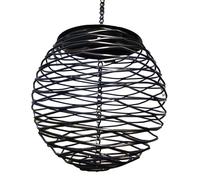 Zgehnao Comedero de cesta de sebo para loros, gorriones, jardín, pájaros al aire libre, comedero de metal para pájaros silvestres, comedero para loros silvestres