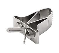 Zgehnao Comedero de verduras y frutas para loros, pinzas de metal para pinzones, cacatúas, africanos, accesorios de jaula gris