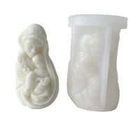 Zgehnao Con molde de resina de silicona virgen para manualidades, caramelos, jabón, decoración