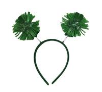 Zgehnao Diadema de celebración de Patricio, festival, fiesta temática, trébol peludo, accesorio para el cabello del Día Nacional irlandés