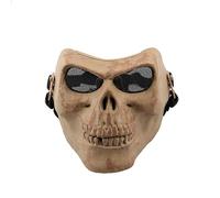 Zgehnao - Disfraz protector de calavera para fiestas y Halloween, 1 pieza para maquillaje, espectáculos de escenario en el hogar