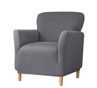 Zgehnao Elegantes fundas para sillón individual de seda de leche con reposabrazos, suaves y cómodas, fundas de sofá individuales para relajación