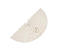 Zgehnao Falda de árbol, elegante falda blanca para árbol de Navidad, cálida y elegante, decoración de árbol de Navidad