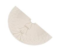 Zgehnao Falda de árbol, elegante falda blanca para árbol de Navidad, cálida y elegante, decoración de árbol de Navidad