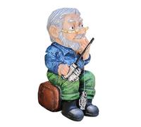 Zgehnao Fishing Geezer Art Craft - Figura decorativa de cueva para jardín, paisajismo, cría de camarones