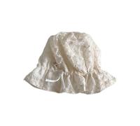 Zgehnao - Gorro de encaje transpirable para recién nacidos, gorro de encaje para día caliente, gorro de playa, escapadas de encaje para bebés recién nacidos, sombrero de fotografía al aire libre