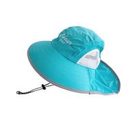 Zgehnao - Gorro de pescador con solapa para el cuello para niños, con solapa para el cuello, versátil para primavera, transpirable, sombrero de cubo, casual, deportivo, color azul lago