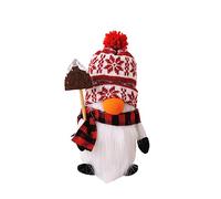 Zgehnao Gorro de punto con pompón, pingüinos sin rostro, figura de tela de Rudolph para fiestas de Navidad