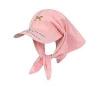 Zgehnao Gorro, turbante ligero de béisbol con lazo bordado, ajustable, sombrero de viaje, para niños y adultos, resistente al sol, Rosa, versión para adultos, 5-6