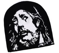 Zgehnao Gorro unisex de calavera para actividades al aire libre, sombrero con cara de hombre, gorro unisex, gorro tejido de calavera, años 2000