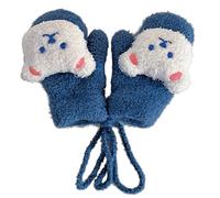 Zgehnao Guantes acogedores, guantes de invierno para bebé, guantes cálidos y gruesos para niñas y niños de 0 a 3 años, transpirables, con cuello de oso de dibujos animados