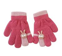 Zgehnao Guantes cálidos para niños pequeños, guantes gruesos de dibujos animados, guantes de dedo completo, guantes forrados de invierno para niños pequeños