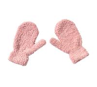 Zgehnao - Guantes de felpa elásticos de punto, guantes de dedo completo, color sólido, guantes de ganchillo unisex, guantes de invierno para niños pequeños
