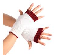 Zgehnao Guantes de medio dedo, guantes suaves de invierno para niños, guantes cálidos, mitones a juego de medio dedo, para niños y niñas, suministros de invierno