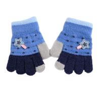 Zgehnao Guantes de punto, guantes de dedo completo para niños pequeños, guantes tejidos de jacquard, guantes de punto, guantes de invierno y otoño, guantes de ciclismo para niños