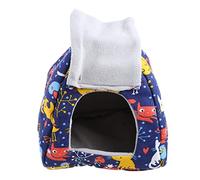 Zgehnao Hamaca colgante para pájaros, con gancho, suministros de invierno para mascotas, tienda de campaña de felpa para loros