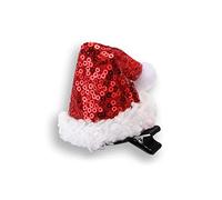 Zgehnao Horquilla de Navidad con lentejuelas para sombrero de Papá Noel, diseño de dibujos animados