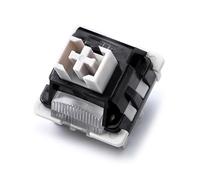 Zgehnao Interruptores de teclado intercambiables en caliente, interruptores de madera gris lineados con guía de luz para mayor comodidad, mejora los teclados mecánicos