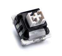 Zgehnao Interruptores de teclado intercambiables en caliente, interruptores de madera gris lineados con guía de luz para mayor comodidad, mejora los teclados mecánicos