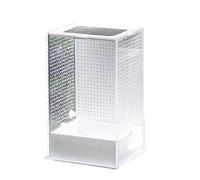 Zgehnao Jaula de terrario para tarántulas, anfibios, orugas, caracoles, caja de alimentación transparente, acrílico