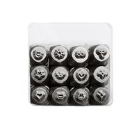 Zgehnao Juego de 12 cinceles para detalles de joyas, herramienta de estampado de metal, cinceles de joyería, herramienta de tallado para anillos