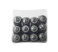 Zgehnao Juego de 12 cinceles para detalles de joyas, herramienta de estampado de metal, cinceles de joyería, herramienta de tallado para anillos