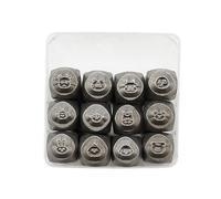Zgehnao Juego de 12 cinceles para detalles de joyas, herramienta de estampado de metal, cinceles de joyería, herramienta de tallado para anillos