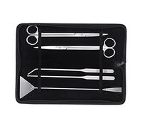 Zgehnao Juego de 5 pinzas para acuario, espátulas, tijeras 5 en 1, de acero inoxidable, herramienta de limpieza