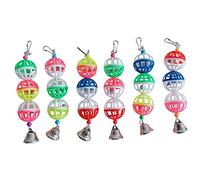 Zgehnao Juego de accesorios para jaula de escalada para periquitos, cacatúas, columpios, mascotas, pájaros, loros colgantes