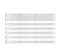 Zgehnao Juego de extensión de cable con funda para fuente de alimentación de PC, 30 cm, 24 pines, PCIE GPU de 8 pines, CPU de 4 + 4 pines con extensiones de cable