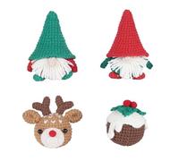 Zgehnao Juego de ganchillo para manualidades de Navidad, incluye agujas de ganchillo, accesorios para principiantes