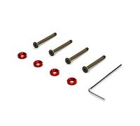 Zgehnao Juego de tornillos de aleación de aluminio anodizado colorido para caja de computadora, ventiladores de refrigeración de CPU, 4 unidades