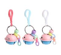 Zgehnao Juguete colgante de jaula de metal colorido de 4 cm de diámetro para loros pequeños y pájaros, periquitos, cacatúas