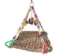 Zgehnao Juguete de forrajeo para masticar, bolas de ratán, forraje colgante, diversión para cacatúa, cacatúa, guacamayo